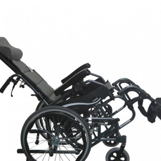 Karman VIP-515 Tilt In Space Wheelchair in tilted position