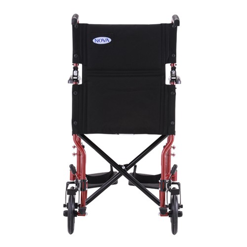 Back view of Red Nova 19 Lightweight Transport Chair