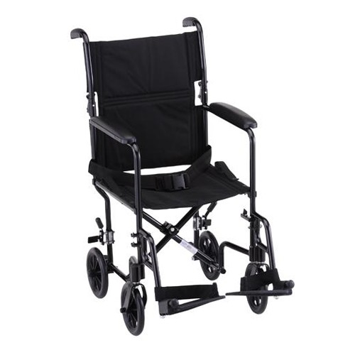 Black Nova 19 inch Lightweight Transport Chair