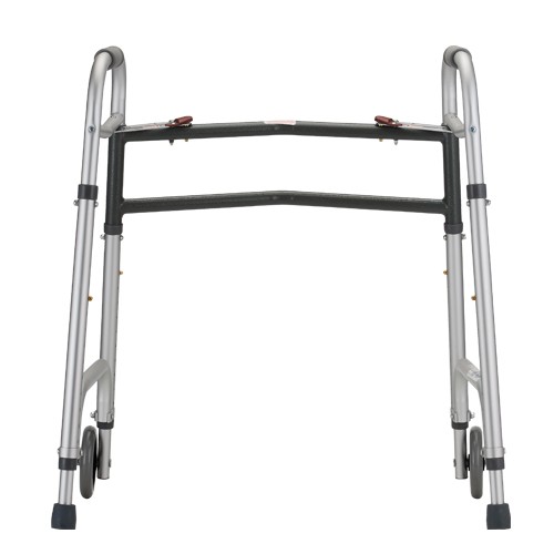Nova Heavy Duty Folding Walker with 5 inch wheels