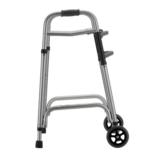 Nova Heavy Duty Folding Walker with 5 inch wheels