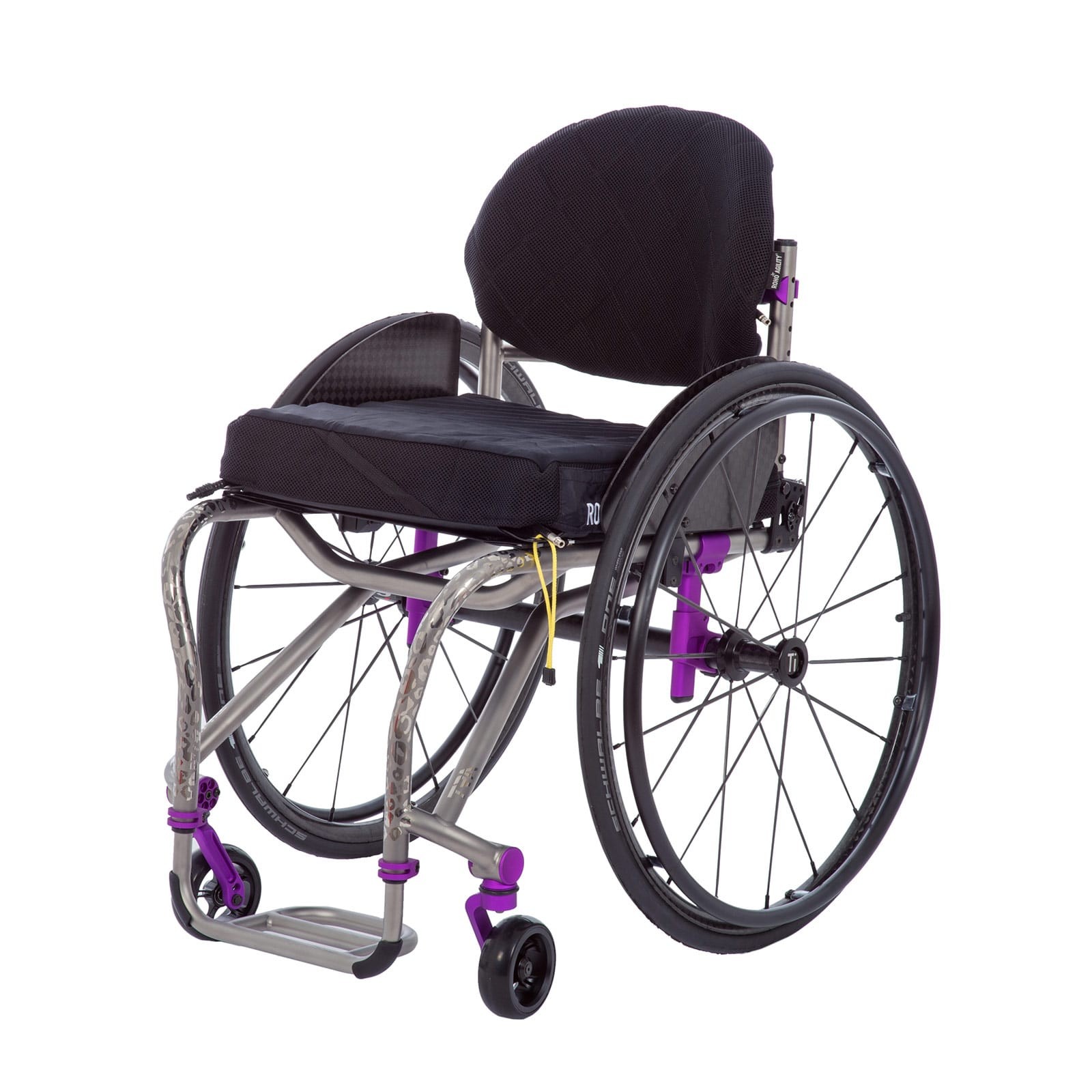 Front View of TiLite TRA Rigid Titanium Wheelchair